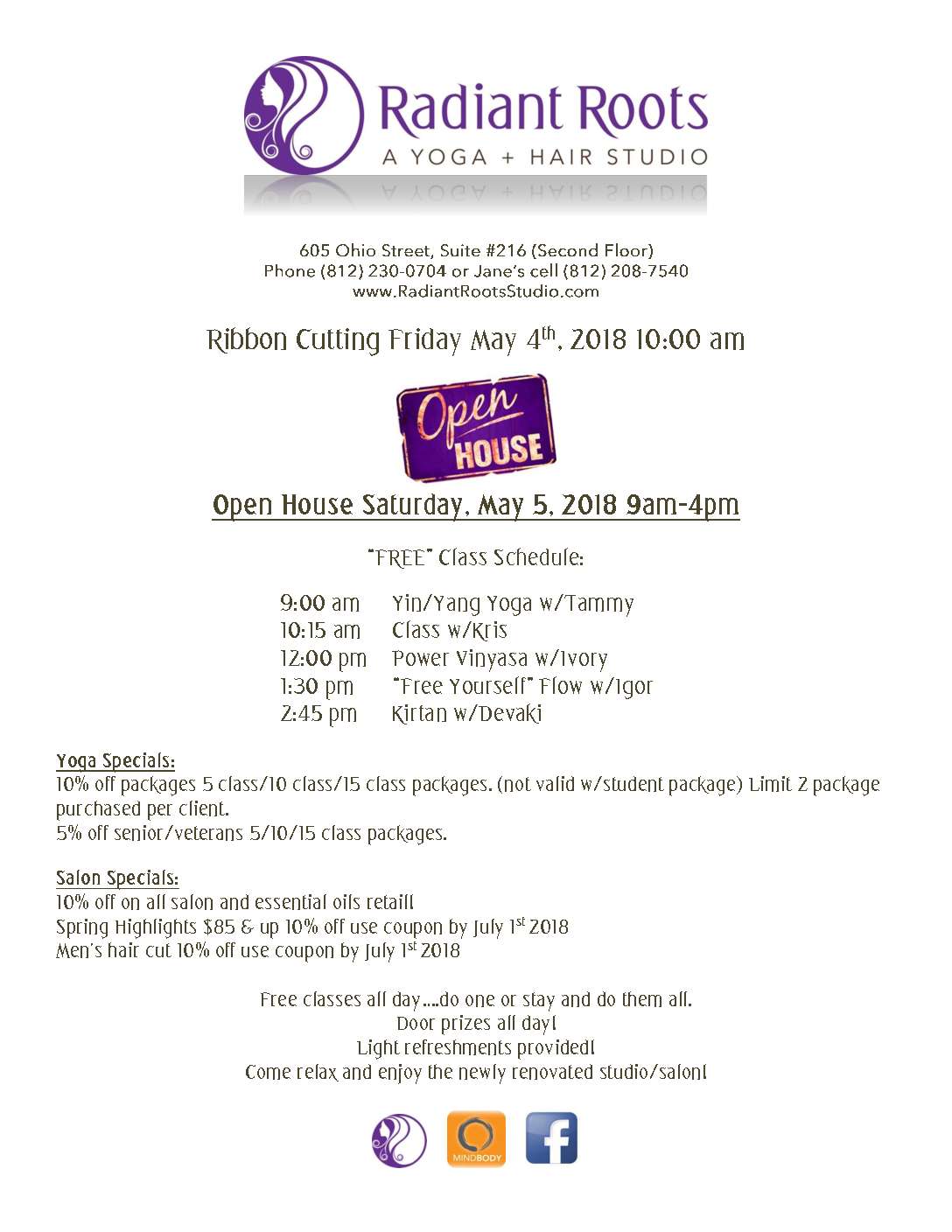 Ribbon Cutting Ceremony & Open House  May 4th &  5th